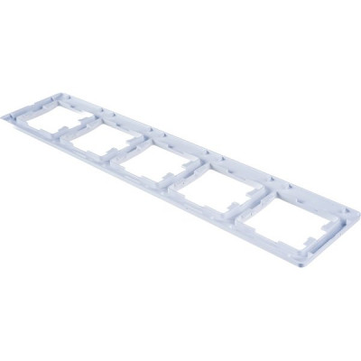 Рамка 5п, IP20, горизонтальная, Schneider Electric Glossa [GSL000105] белый