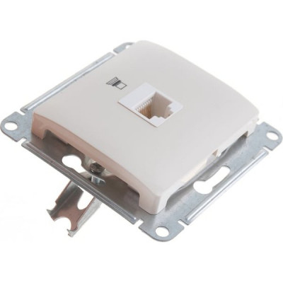 Розетка с/у компьютерная 1xRJ45, IP20, Schneider Electric Glossa [GSL000281K] бежевый