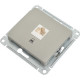 Розетка с/у компьютерная 1xRJ45, IP20, Schneider Electric Glossa [GSL001281K] платина