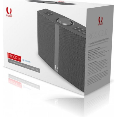 Колонка SmartBuy UTASHI ROCK, 2х15 W, BT, MP3, серая [SBS-540]