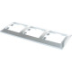 Рамка 3п, IP20, горизонтальная, Schneider Electric Glossa [GSL000303] алюминий