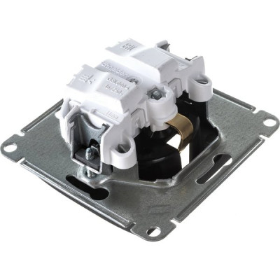 Розетка с/у 2P+E 16A, IP20, со шторками, Schneider Electric Glossa [GSL000745] антрацит