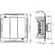 Выключатель с/у 3-кл 10А, IP20, Schneider Electric Glossa [GSL000131] белый