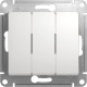 Выключатель с/у 3-кл 10А, IP20, Schneider Electric Glossa [GSL000131] белый