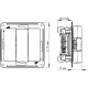 Выключатель с/у 3-кл 10А, IP20, Schneider Electric Glossa [GSL000331] алюминий
