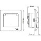 Розетка с/у 2P+E 16А, IP44, с крышкой/шторками, Schneider Electric Glossa [GSL000248] бежевый