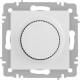 Светорегулятор (диммер) с/у 600W, IP20, поворотный, Intro Accent [6-401-01М] белый матовый
