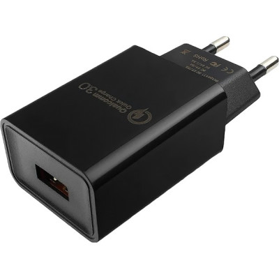 Зарядное устройство Cablexpert, 3А, QC3.0+PD18W [MP3A-PC-17] черный