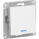 Выключатель с/у 1-кл 10А, IP20, с подсветкой, Schneider Electric ATLASDESIGN [ATN000113] белый