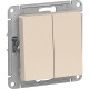 Выключатель с/у 2-кл 10А, IP20, Schneider Electric ATLASDESIGN [ATN000251] бежевый [20]