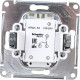 Выключатель с/у 2-кл 10А, IP20, с подсветкой, Schneider Electric ATLASDESIGN [ATN000353] алюминий