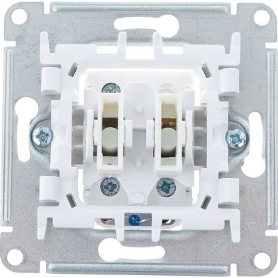 Выключатель с/у 2-кл 10А, IP20, с подсветкой, Schneider Electric ATLASDESIGN [ATN001053] карбон