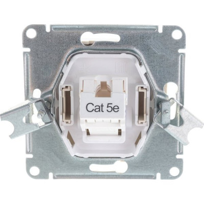 Розетка с/у компьютерная 1xRJ45, IP20, Schneider Electric ATLASDESIGN [ATN000283] бежевый