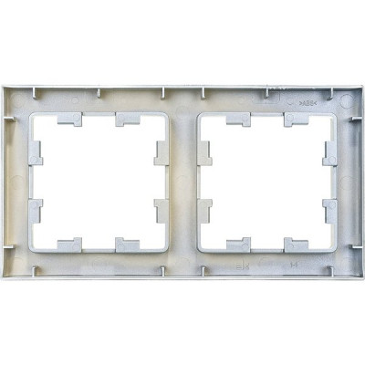 Рамка 2п, IP20, Schneider Electric ATLASDESIGN [ATN000302] алюминий