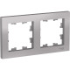 Рамка 2п, IP20, Schneider Electric ATLASDESIGN [ATN000302] алюминий