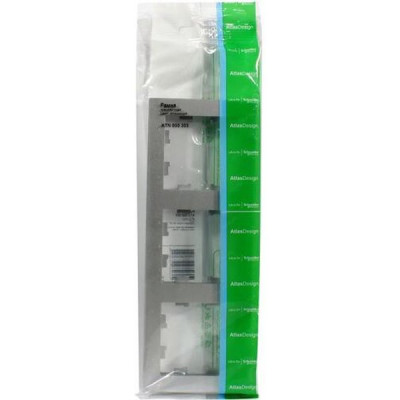 Рамка 3п, IP20, Schneider Electric ATLASDESIGN [ATN000303] алюминий