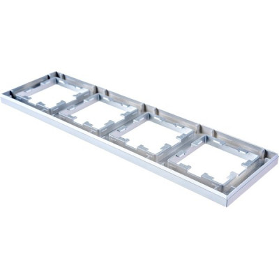 Рамка 4п, IP20, Schneider Electric ATLASDESIGN [ATN000304] алюминий