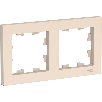 Рамка 2п, IP20, Schneider Electric ATLASDESIGN [ATN000202] бежевый [30]