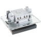 Выключатель с/у 1-кл 10А, IP20, с подсветкой, Schneider Electric ATLASDESIGN [ATN001013] карбон