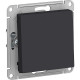 Выключатель с/у 1-кл 10А, IP20, Schneider Electric ATLASDESIGN [ATN001011] карбон [10]
