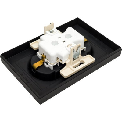 Розетка с/у 2x2P+Е 16A, IP20, со штор., в сборе, Schneider Electric ATLASDESIGN [ATN001026] карбон