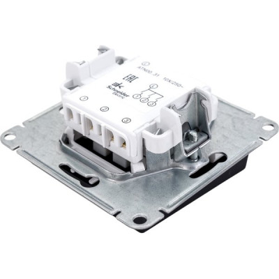 Выключатель с/у 3-кл 10А, IP20, Schneider Electric ATLASDESIGN [ATN001031] карбон