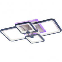 Люстра LED 108W+10W, ПДУ 3000-6000K+RGB, 9300Лм, 600*400*150, PL [8083/4 WHT] белый