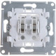 Выключатель с/у 2-кл 10А, IP20, Schneider Electric Glossa [GSL000451] титан