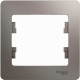 Рамка 1п, IP20, Schneider Electric Glossa [GSL001201] платина