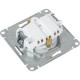 Розетка с/у 2P+E 16A, IP20, со шторками, Schneider Electric Glossa [GSL001245] платина