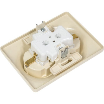 Розетка с/у 2x2P+E 16A, со шторками, Schneider Electric Glossa [GSL000226] бежевый