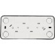 Розетка о/у 3x2P+E 16А, со шторками, изол.пл., Schneider Electric Blanca [BLNRA011316] антрацит [5]