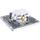Розетка с/у 2P+E 16A, IP20, со шторками, в сборе, Schneider Electric Glossa [GSL000144] белый