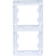 Рамка 2п, IP20, вертикальная, Schneider Electric Glossa [GSL000106] белый