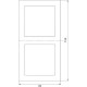 Рамка 2п, IP20, вертикальная, Schneider Electric Glossa [GSL000106] белый
