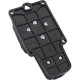 Колодка каучуковая 1 розетка 16А/3,5кВт с защ. крышкой IP44 [РП 16-131] черная