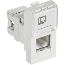 Розетка иинформационная RJ-45 кат.5e, 1 модуль, IEK ПРАЙМЕР РКИ-10-00-П [CKK-40D-RI1-K01]