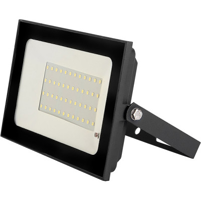 Прожектор LED  50W, 6500K, IP65, SMD, 3550Лм, с датчиком движения, GL [GTAB-50-IP65-6500-S] черный