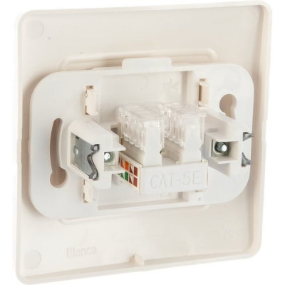 Розетка с/у компьютерная 1xRJ45 5e, Schneider Electric Blanca [BLNIS045002] молочный