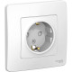 Розетка с/у 2P+Е 16А, cо шторками, Schneider Electric Blanca [BLNRS001111][10] белый