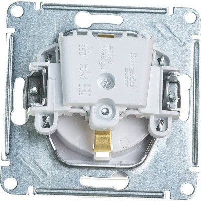 Розетка с/у 2P+E 16А, IP44, с крышкой/шторк., Schneider Electric ATLASDESIGN AQUA [ATN440146] белый
