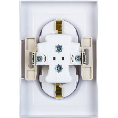 Розетка с/у 2x2P+Е 16A, IP20, в сборе, Schneider Electric ATLASDESIGN [ATN000124] белый [10]