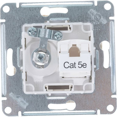 Розетка с/у TV+RJ45 кат.5e, IP20, Schneider Electric ATLASDESIGN [ATN000289] бежевый