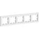 Рамка 5п, IP20, Schneider Electric ATLASDESIGN [ATN000105] белый