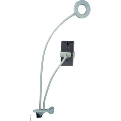 Светильник настольный LED  8W, диммер/штатив, 3000-6500К, на прищеп., Uniel [ULK-F51-8W/SW/DIM WHIT]