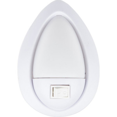 Светильник ночник LED 1W, в розетку,  вкл/выкл на корп., 