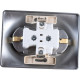 Розетка с/у 2x2P+E 16A, IP20, Schneider Electric Glossa [GSL000324] алюминий