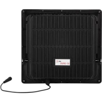 Прожектор LED 150W, 5000K, IP65, SMD, 1500Лм, ПДУ, с д/д, солнечная бат., ЭРА [ERAPRO-150] черный