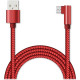Кабель USB - microUSB, 1.0м, Jet.A [JA-DC25 1m Red] красный, в оплетке, 2А, QC3.0