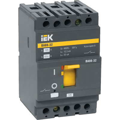 Выключатель автоматический 3п 100А 25кА, IEK ВА88-32 [SVA10-3-0100]